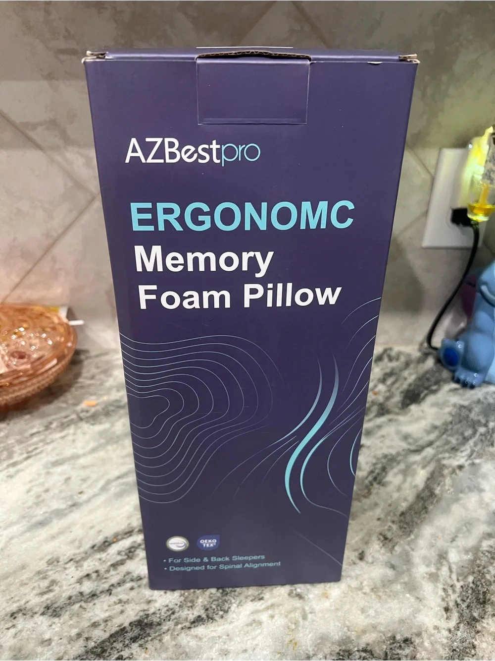 Ergonomic Memory Foam Pillow - Deep Navy